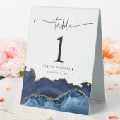 Plaque De Table Panneau de tente Mariage de la table d'âge bleu or (In SItu (Mariage))