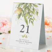 Plaque De Table Panneau de tente Mariage Rustique Citrons verts (In SItu (Mariage))