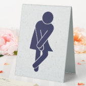 Plaque De Table Panneau de toilettes pour femmes amusantes (In SItu (Mariage))