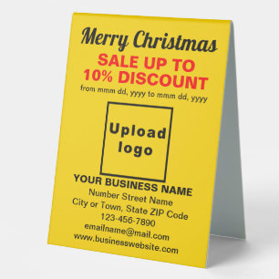 Plaque De Table Panneau de vente de Noël pour les entreprises sur