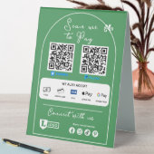 Plaque De Table Panneau d'entreprise de paiement par numérisation (En SItu (Tableau))