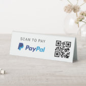 Plaque De Table Panneau d'entreprise pour paiement Paypal par code (En SItu (Tableau))