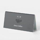 Plaque De Table Panneau du bureau de nom personnalisé - Conception (Recto)