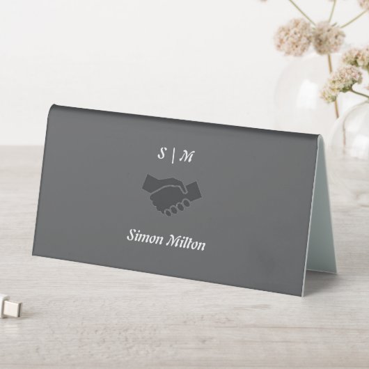 Plaque De Table Panneau du bureau de nom personnalisé - Conception (En SItu (Tableau))
