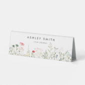 Plaque De Table Panneau du fleur sauvage Meadow Name Plate Desk (Verso)