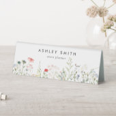 Plaque De Table Panneau du fleur sauvage Meadow Name Plate Desk (En SItu (Tableau))