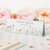 Plaque De Table Panneau du fleur sauvage Meadow Name Plate Desk (In SItu (Mariage))