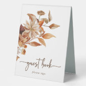 Plaque De Table Panneau du livre d'hôtes Automne (Recto)