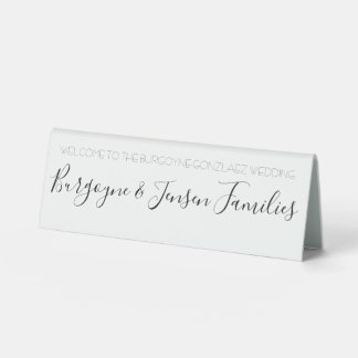 Plaque De Table Panneau du panier d'accueil