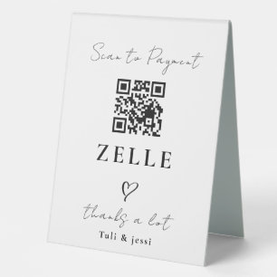 Plaque De Table Panneau en acrylique de paiement QR pour bar de ma