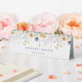 Plaque De Table Panneau fleur sauvage Nom Plate Desk (In SItu (Mariage))