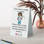 Plaque De Table Panneau Gel et Masque du bureau de la clinique (En SItu (Tableau))