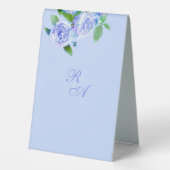 Plaque De Table Panneau Mariage du ruban Rose bleu (Verso)
