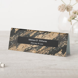Plaque De Table Panneau Nom du bureau professionnel Classy Office