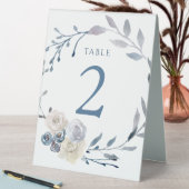 Plaque De Table panneau numéro de table couronne aquarelle bleu po (En SItu (Tableau))