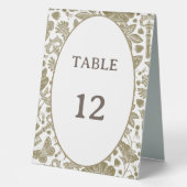 Plaque De Table Panneau Numéro de table mariage (Recto)