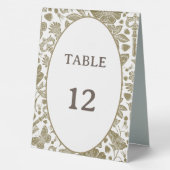 Plaque De Table Panneau Numéro de table mariage (Verso)