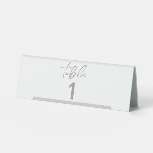 Plaque De Table Panneau Numéro de table mariage (Recto)