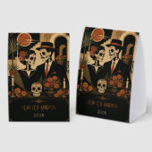 Plaque De Table Panneau personnalisable de Dia De Los Muertos (Recto/verso)