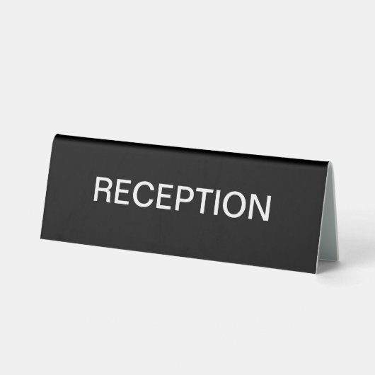 Plaque De Table Panneau Réception Office Ou Bureau Médicale Généri (Recto)