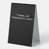 Plaque De Table Panneau Réservé de table (Recto)