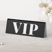 Plaque De Table Panneau réservé VIP mariage minimal noir et blanc (En SItu (Tableau))