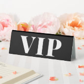Plaque De Table Panneau réservé VIP mariage minimal noir et blanc (In SItu (Mariage))