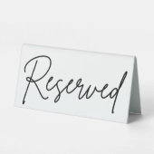 Plaque De Table Panneau Table réservée (Verso)