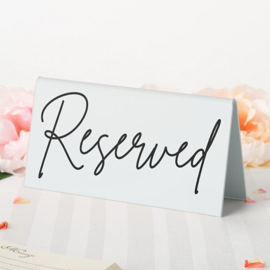 Plaque De Table Panneau Table réservée (In SItu (Mariage))