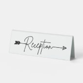 Plaque De Table Panneau Tente de la table de direction de réceptio (Recto)