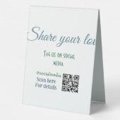 Plaque De Table Panneau Tente de table (Verso)