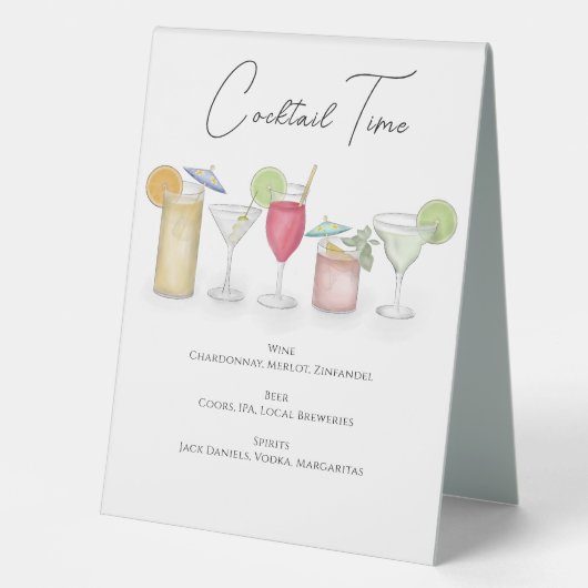 Plaque De Table Panneau Tente de table (Recto)