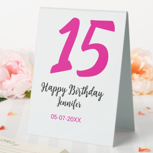 Plaque De Table Panneau Tente de table (In SItu (Mariage))