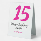 Plaque De Table Panneau Tente de table (Verso)