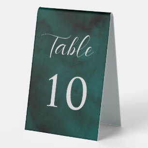 Plaque De Table Panneau Tente de table d'aquarelle verte