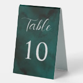 Plaque De Table Panneau Tente de table d'aquarelle verte (Recto)