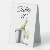 Plaque De Table Panneau Tente de table de célébration personnalisé (Verso)