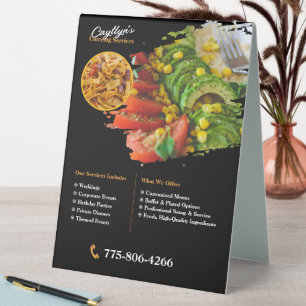 Plaque De Table Panneau Tente de table de restauration personnalis