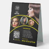 Plaque De Table Panneau Tente de table de salon personnalisé (Verso)