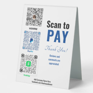 Plaque De Table Panneau Tente de table Paye d'entreprise personnal