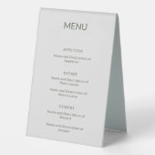 Plaque De Table Panneau tente du menu Mariage Swan (Verso)