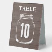 Plaque De Table Panneaux de numéro de table de mariage de ferme ru (Recto)