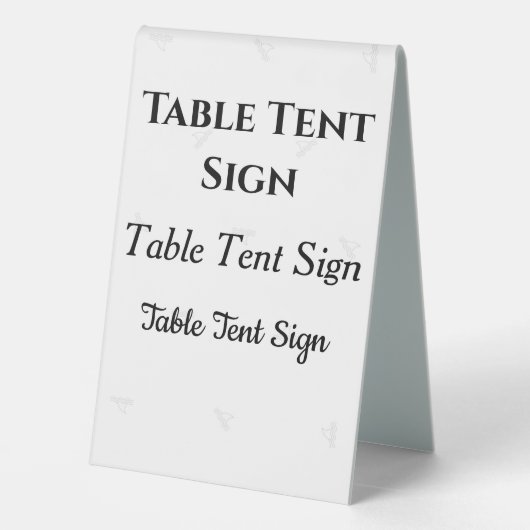 Plaque De Table Panneaux sur mesure pour tables | Mariage & Fête (Verso)