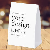 Plaque De Table Paper Table Tent Sign | DIY 4x6 Tabletop Display