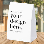 Plaque De Table Paper Table Tent Sign | DIY 4x6 Tabletop Display