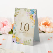 Plaque De Table Papier Floral vieilli Rustique Mariage extérieur (In SItu (Mariage))