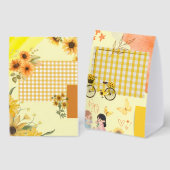 Plaque De Table Papier jaune pour album (Recto/verso)