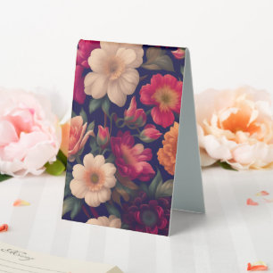 Plaque De Table Papier peint à motifs floraux