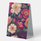 Plaque De Table Papier peint à motifs floraux (Recto)