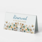 Plaque De Table Papier Quilling Fleurs Réception de mariage (Recto)